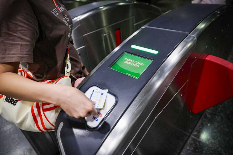 Tap Card at MRT Gate