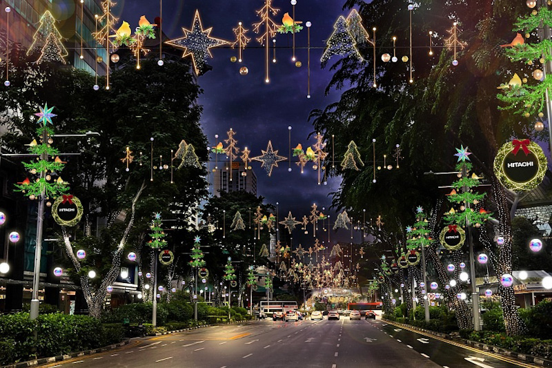 Christmas Lights on Orchard Road 2024