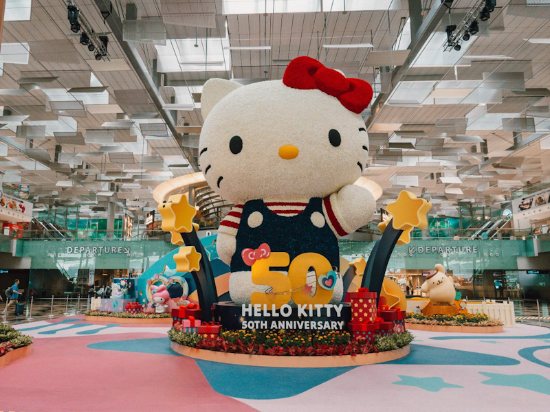 Hello Kitty Festive Wonderland at Changi Airport 2024